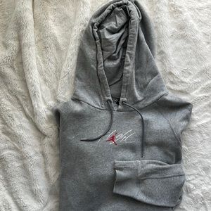 Nike Air Jordan “Flight” Hoodie - Center Pocket - Grey Size Large
